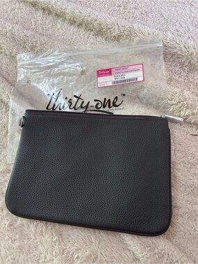 thirty-one Charcoal Textured pouch